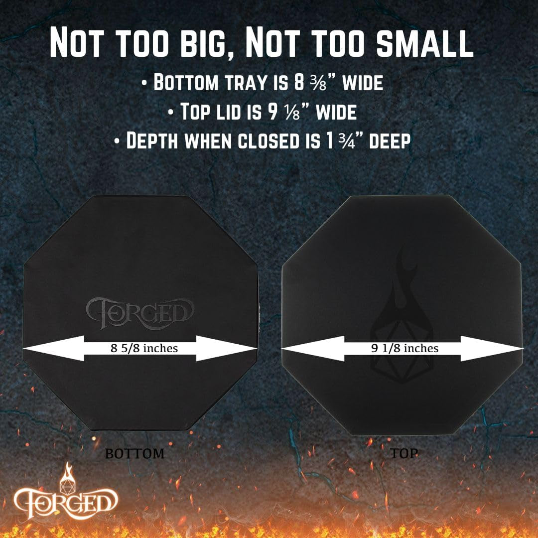 Dice Arena Rolling Tray and Storage Compatible with Any Dice Game, D&D and RPG Gaming