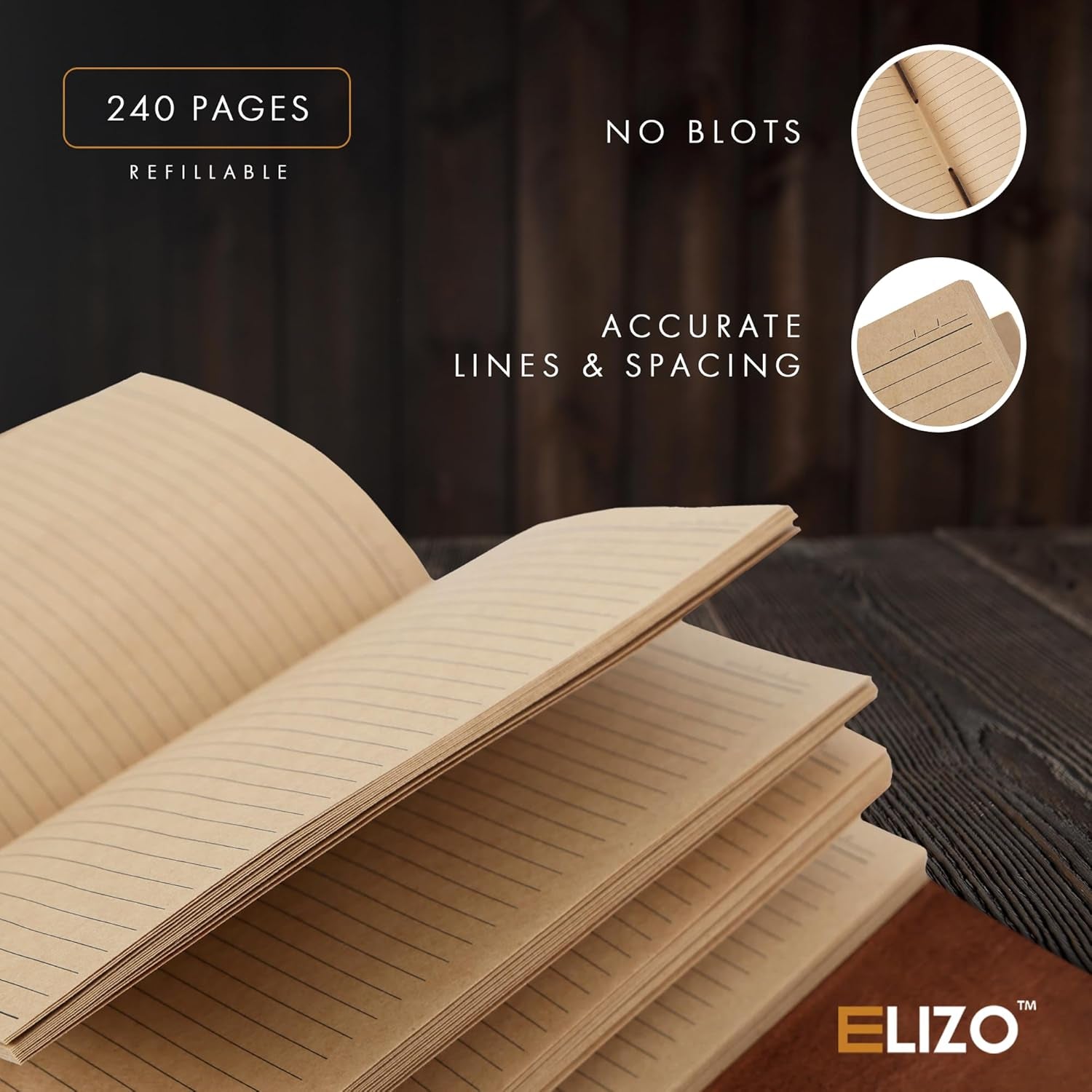 Leather Journal Notebook Leather Bound Journal for Men Lined Writing Journals for Women, Small Travel Journal Diary Pen Gift Set (7X9)