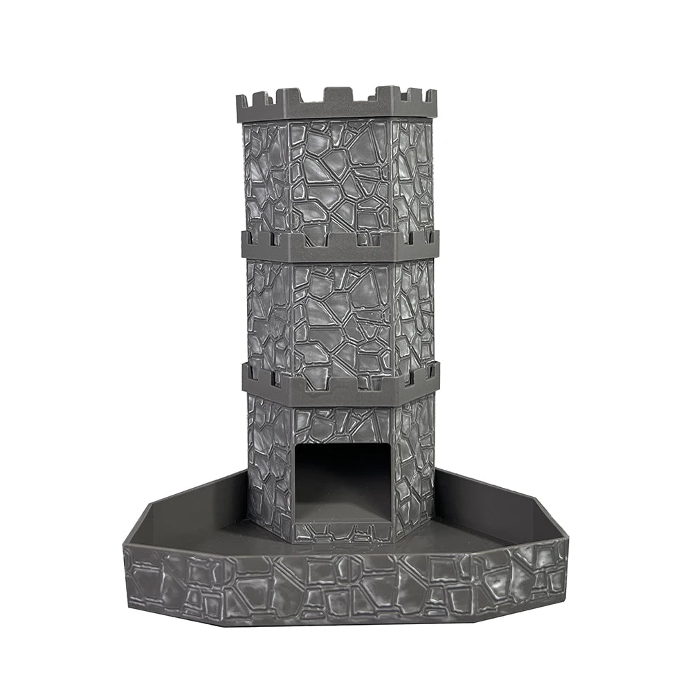 Bricks Castle Dice Tower Dice Rolling Tray Tower - Perfect for D&D Game RPG and Tabletop Gaming Best Gift