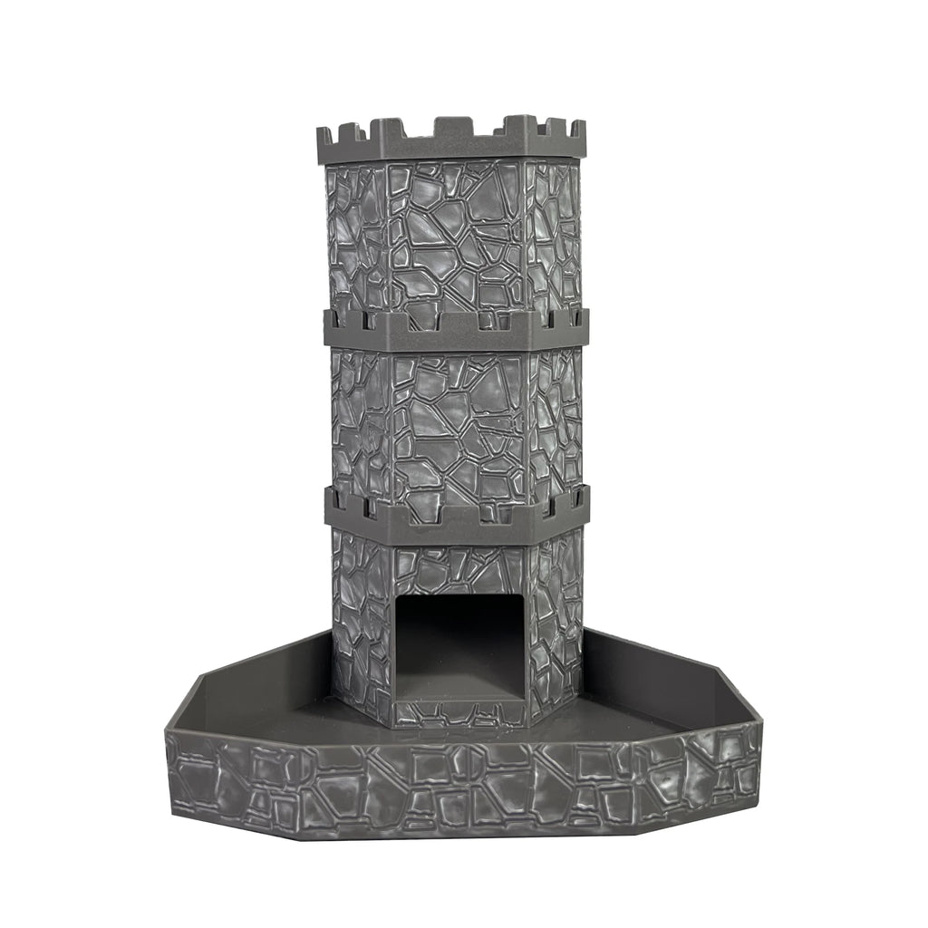 Bricks Castle Dice Tower Dice Rolling Tray Tower - Perfect for D&D Game RPG and Tabletop Gaming Best Gift