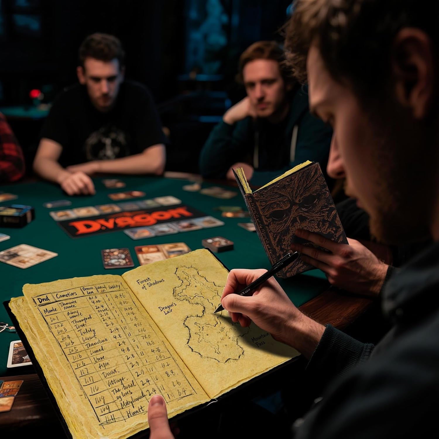 Necronomicon Horror Journal – Faux Leather DND Spellbook Notebook with 120 Pages
