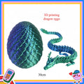 3D Printed Dragon Eggs, Containing Little Dragons, Easter 3D Movable Eggs, Stress-Relieving Toys, Surprise Printed Animal Toys