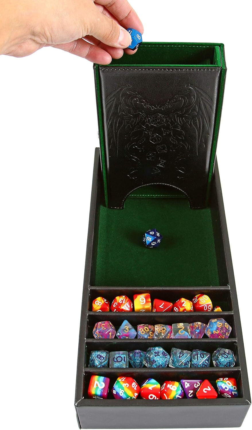 Citadel Dice Tray and Tower - 3 in 1 RPG Dice Storage, Perfect for Tabletop Gaming