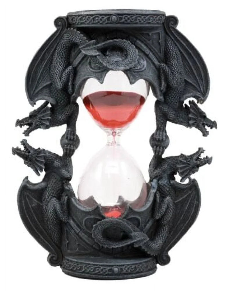 Invertible Four Elemental Dragons Figurine Dragon Hourglass Sandtimer