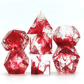 DND Flower Dice Resin Dice Set RPG Resin Dice Polyhedral Dice Dnd Dice Set for DND Game Player Dice Collector D&D Dice Set 7PCS